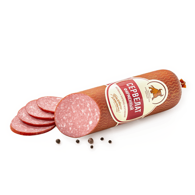 Сервелат Фирменный в/к 0,35 кг.шт. термоус.пак.