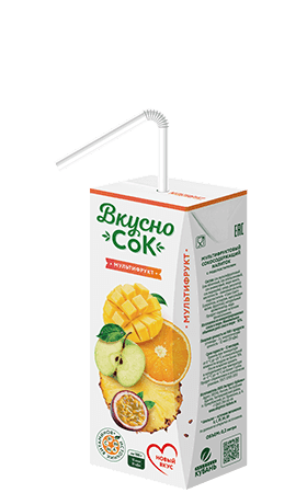 ВкусноСок 0,2л Мультифрукт 1/27шт