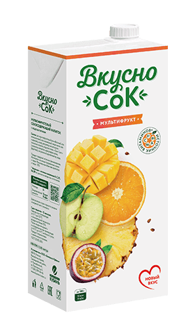 ВкусноСок 0,95л Мультифрукт т/пак 1/12шт