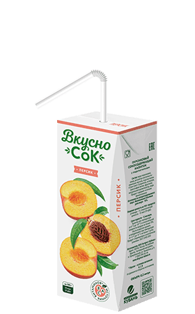 ВкусноСок 0,2л Персик 1/27шт