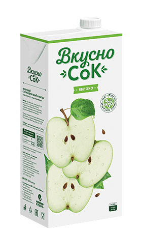 ВкусноСок 0,95л Яблочный т/пак 1/12шт