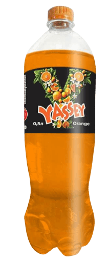 Напиток сильногаз "YASSEY Orange" 1 л 1/6шт