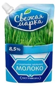 Молоко цельн. сгущ. с сахар."Свежая марка" Д/П ГОСТ 8,5% 270гр 1*24ш