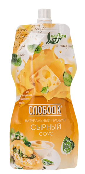 Соус Слобода Сырный м.д.ж. 60% 200мл. д/п 1*12